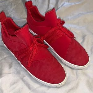 Red Steve Madden sneakers